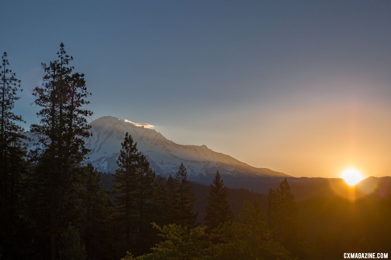 Who wouldn't want to ride with such scenery? Mount Shasta in the late summer. © A. Yee / Cyclocross Magazine