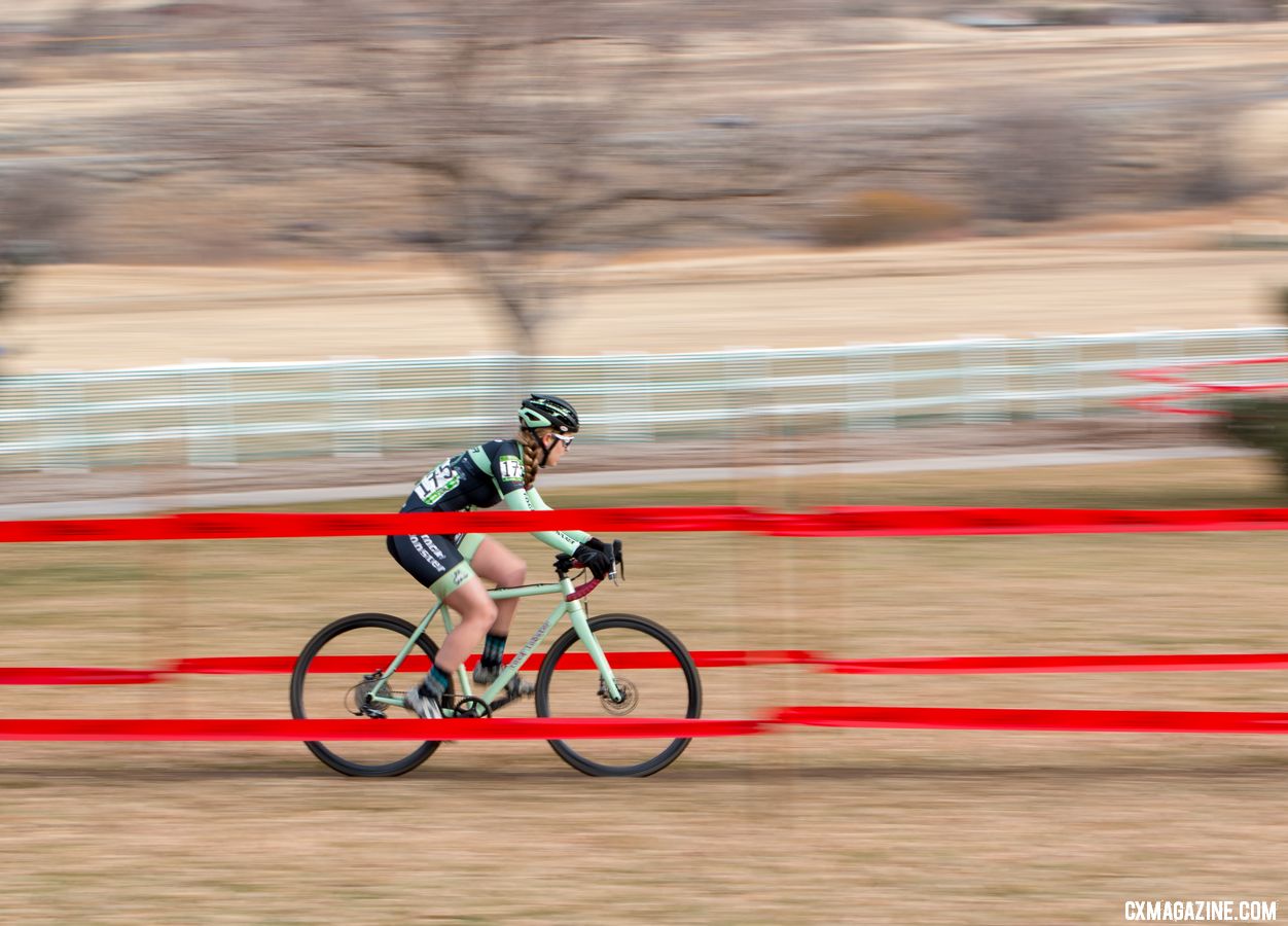 Amanda Schaper finished sixth, behind her doppelganger in name, Amanda Schaap. Masters Women 35-39. 2018 Cyclocross National Championships. © A. Yee / Cyclocross Magazine