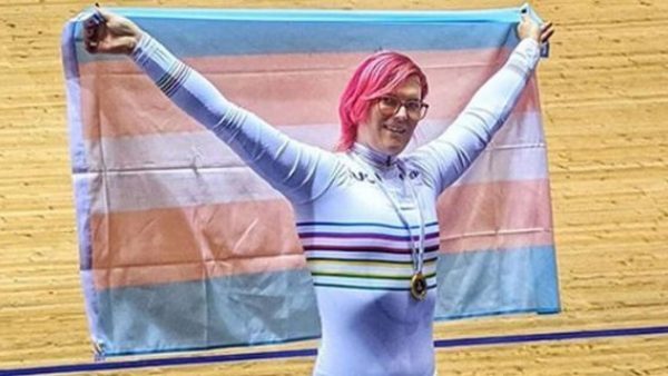 Transgender cyclist Rachel McKinnon after winning race. (Photo: Instagram/Rachel McKinnon)