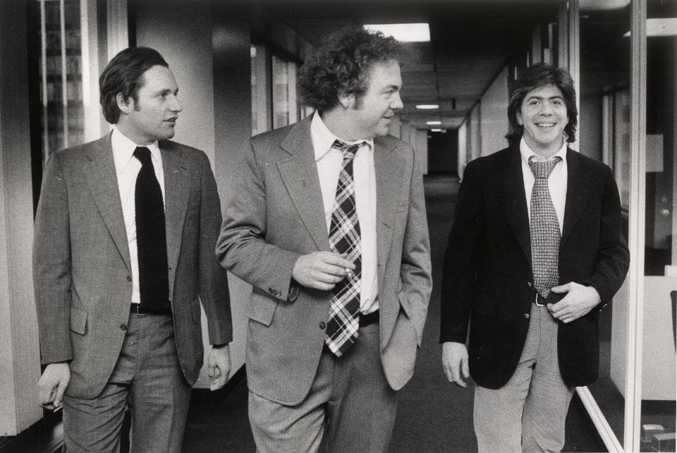 Bob Woodward, Scott Armstrong and Carl Bernstein at the Washington Post ...