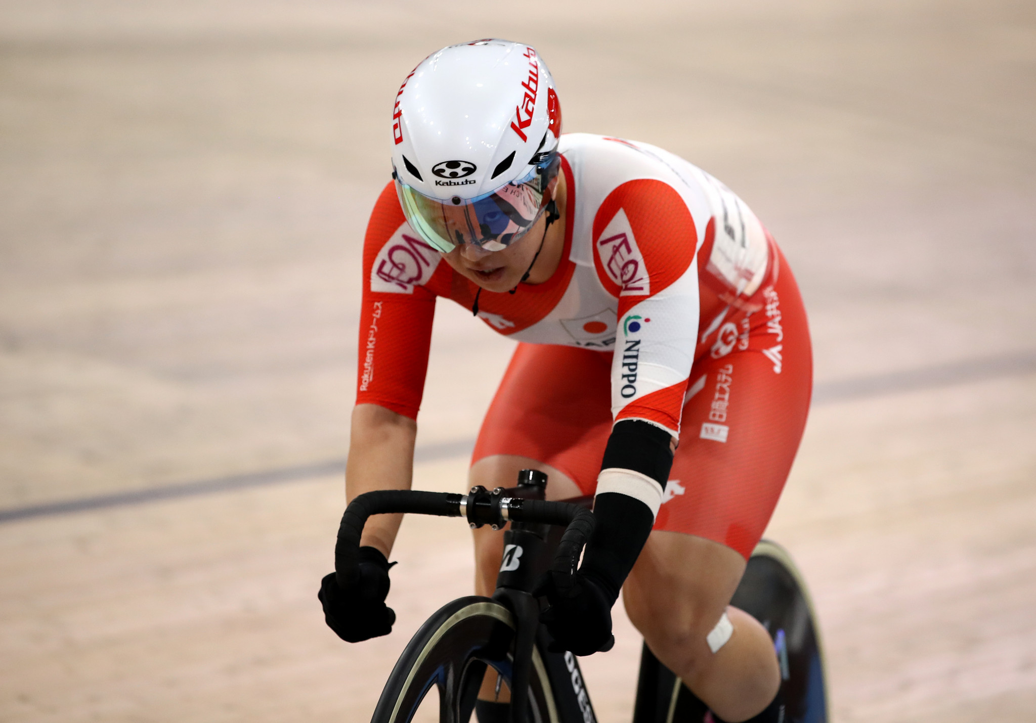 Yumi Kajihara won the women's madison with Kisato Nakamura ©Getty Images