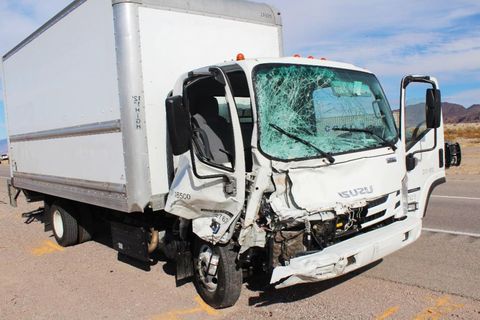 the driver of a white isuzu box truck was traveling southbound when it hit an escort vehicle and several bicyclists on thursday, dec 10, 2020 via reno gazette journal