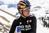 Anton Palzer photographed with a can of Red Bull while out winter training.